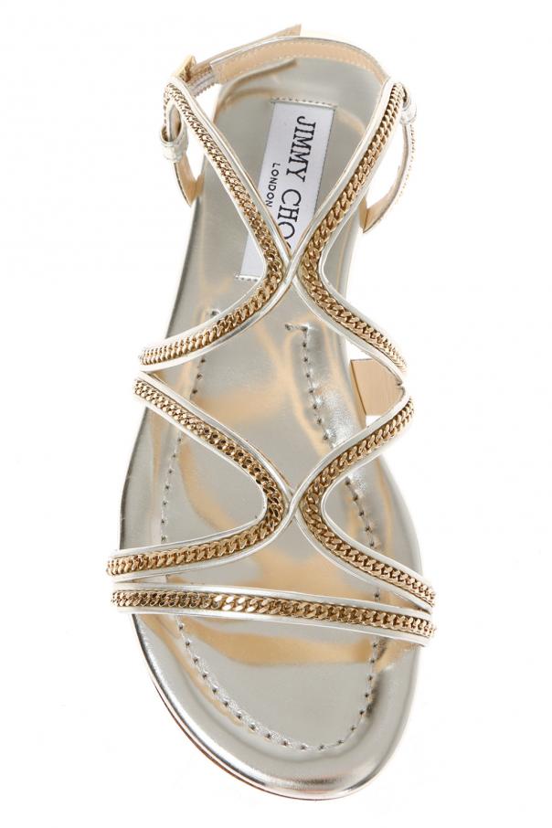 nickel flat jimmy choo